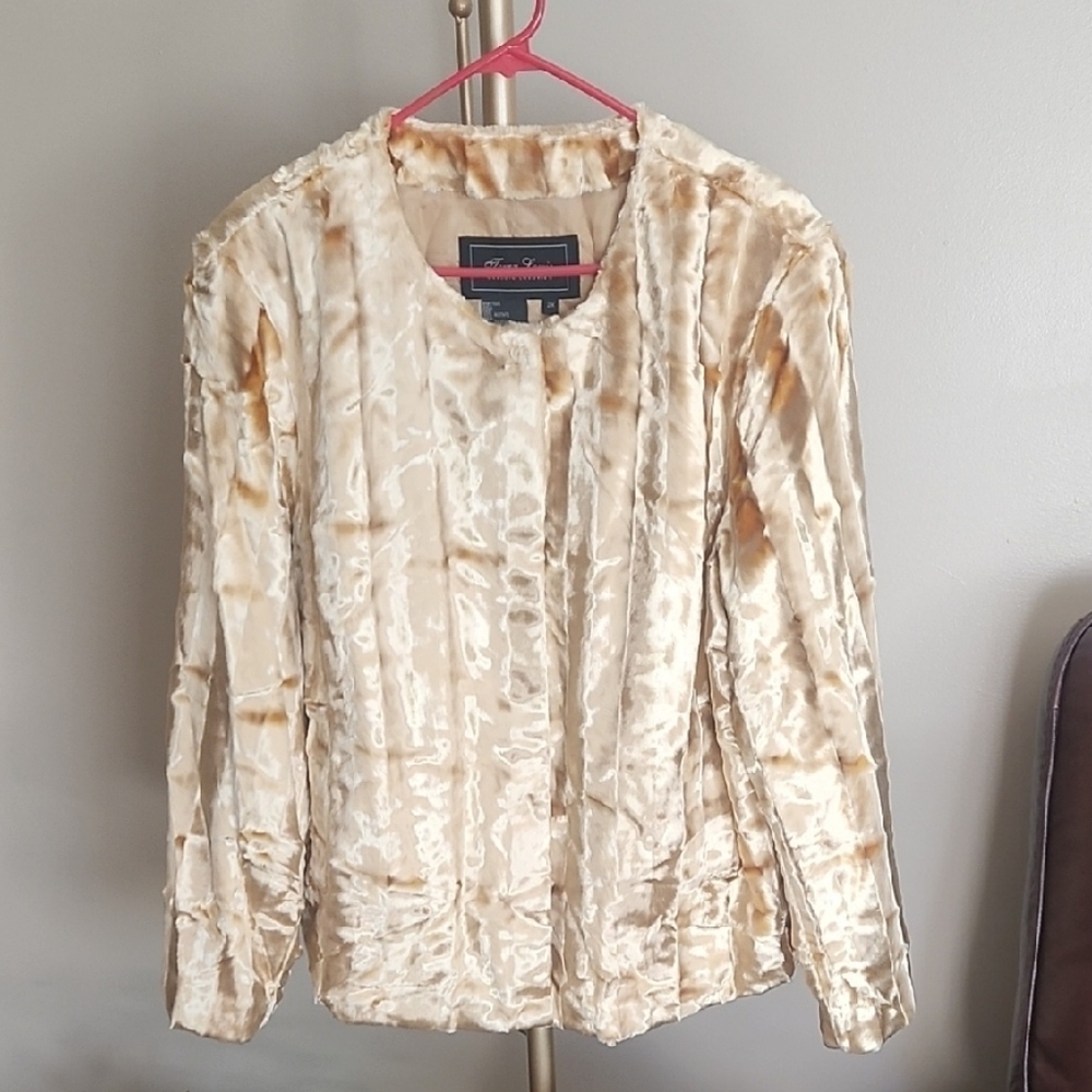 Gold Terry Lewis Classic Luxuries Fur Jacket